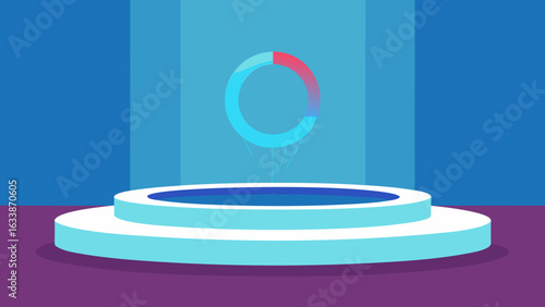 floating ring stage levitating podium futuristic concept
