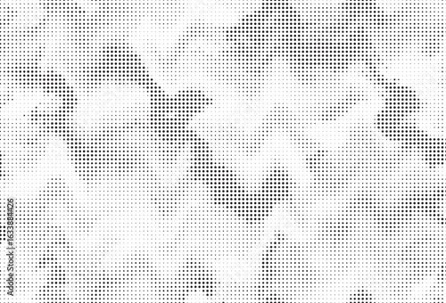 A graphic abstract pattern defined by strong vertical halftone lines creating a dynamic grid texture.