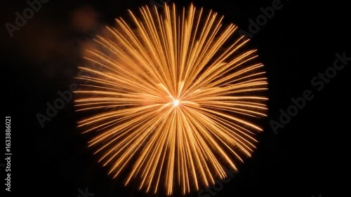 Fireworks Vibrant Explosions of Light in Night Sky — 4K HD Video Footage Download, Dazzling Pyrotechnic Display, Celestial Radiance, Mesmerizing Dynamic Bursts