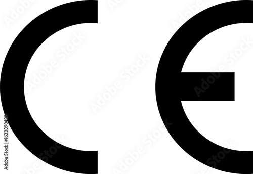 CE marking. Conformity mark the EU standards. The packaging or packaged material complies with the environmental and technical requirements established in the countries the European Union.