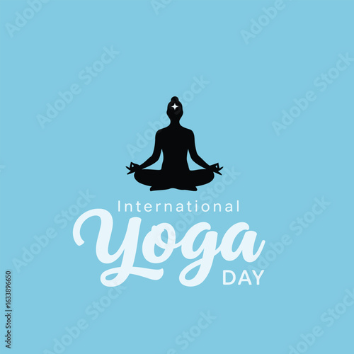 International yoga day silhouette meditation pose wellness healthy lifestyle spiritual practice
