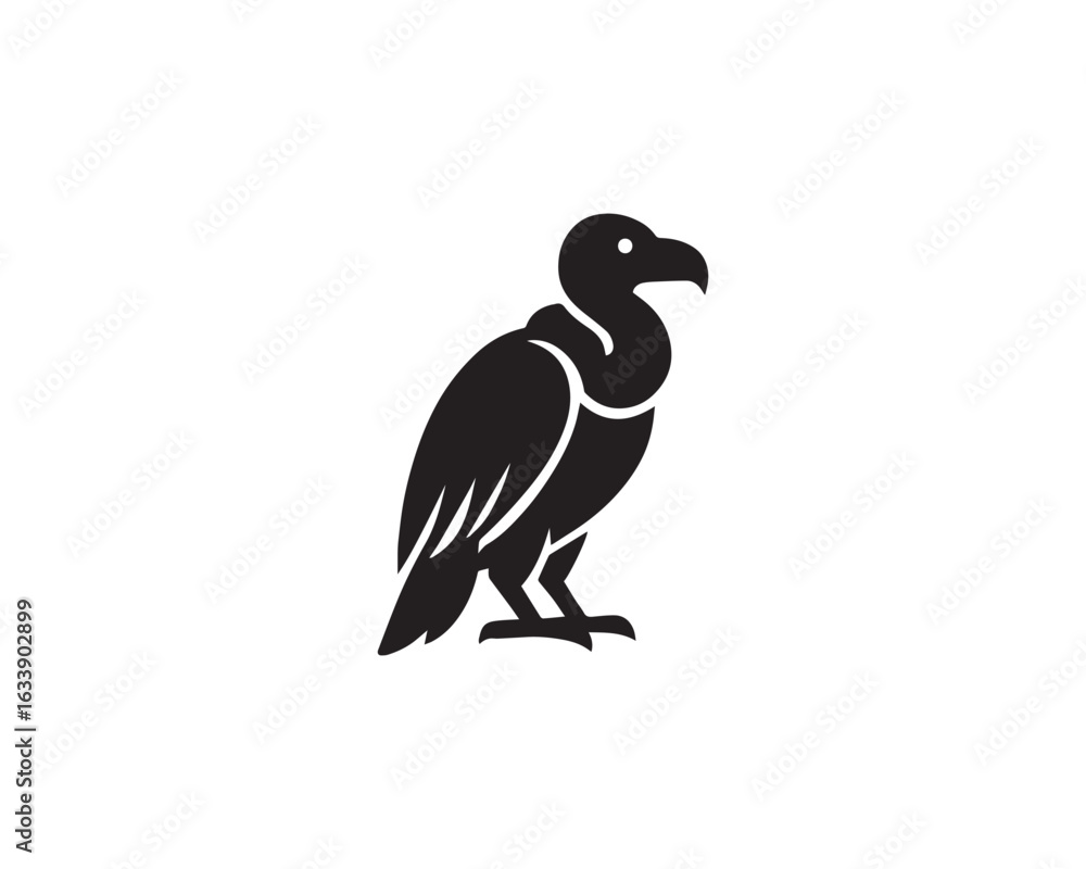 Fototapeta premium Vulture icon vector design illustration.