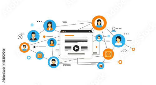 Online Community Connecting People Using Digital Platforms For Networking Solution