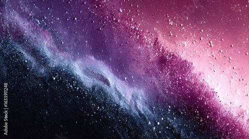 Wallpaper Mural Abstract cosmic nebula, vibrant mix of purples, pinks, and blues Torontodigital.ca