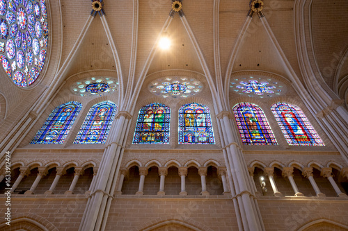 Chartres Cathedral, Notre-Dame de Chartres, Eure-et-Loir, France, classified as a UNESCO heritage