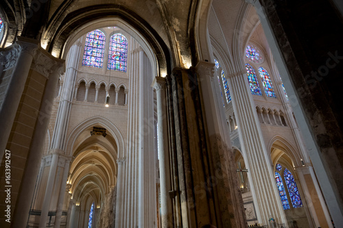 Chartres Cathedral, Notre-Dame de Chartres, Eure-et-Loir, France, classified as a UNESCO heritage