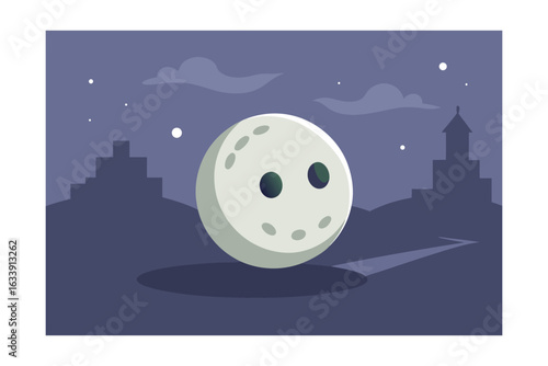 Ghostly Padel Ball in Haunted Court