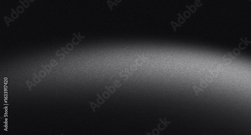 Dark gradient monochrome abstract noise texture, black white grainy background, banner header backdrop design