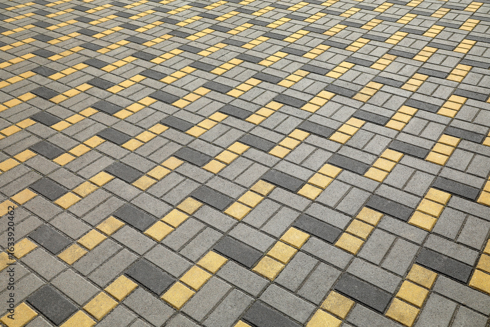 Fototapeta premium area of ceramic bricks herringbone pattern