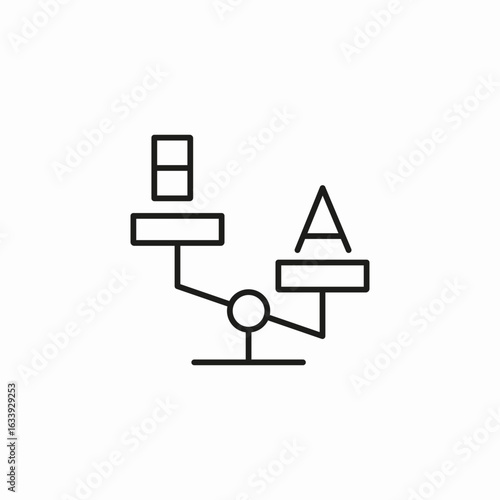 data priority scale icon sign vector