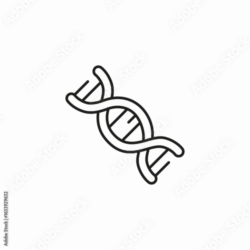 dna double helix icon sign vector