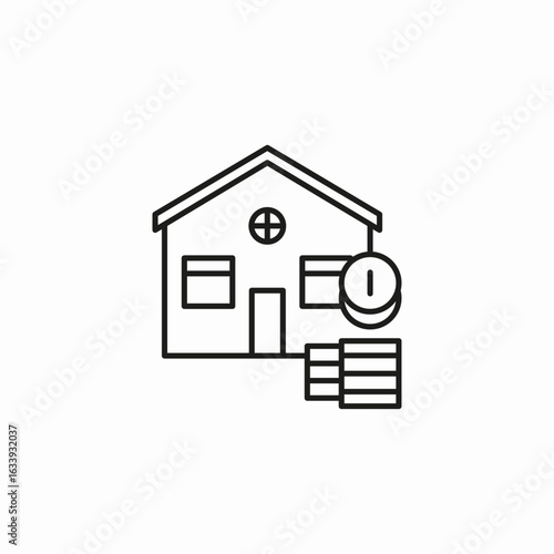 house money investment icon sign vector