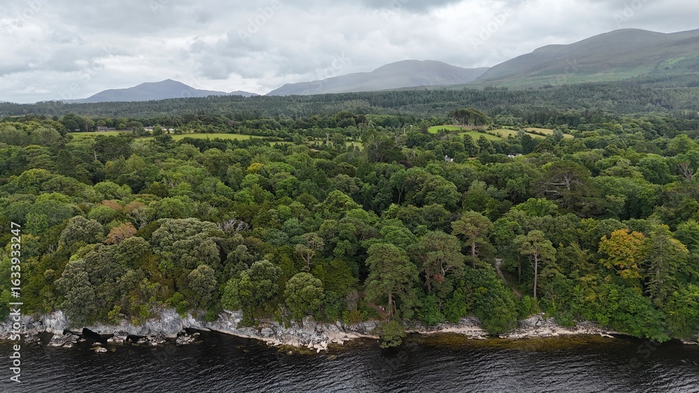 Obraz premium survol du parc national de Killarney, ring of Kerry, Irlande