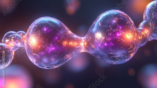 Colorful, abstract representation of biological structure.