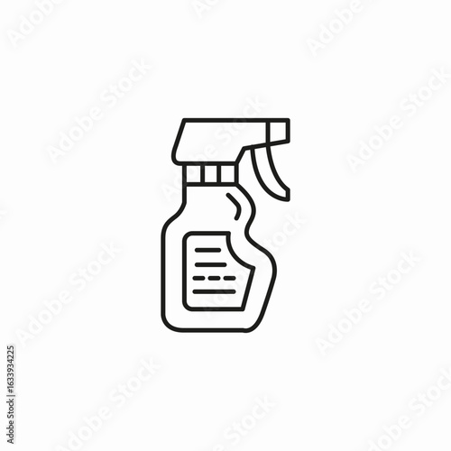 spray bottle cleaner icon sign vector