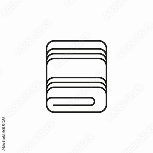 stack of towels icon sign vector
