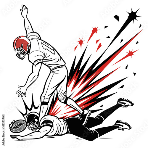 "Dynamic Soccer and Football Illustrations of Players, Referees, and Game Actions"