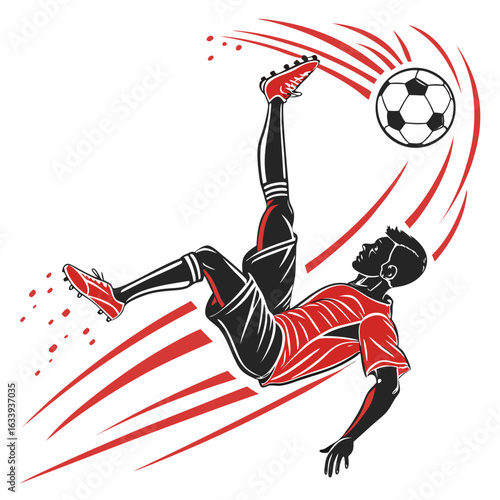 "Dynamic Soccer and Football Illustrations of Players, Referees, and Game Actions"