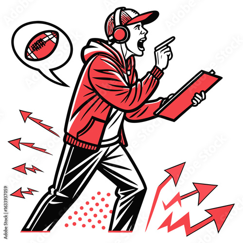 "Dynamic Soccer and Football Illustrations of Players, Referees, and Game Actions"