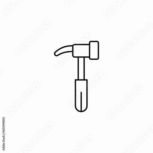 hammer tool construction icon sign vector