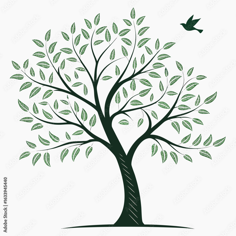 Fototapeta premium vector tree silhouette