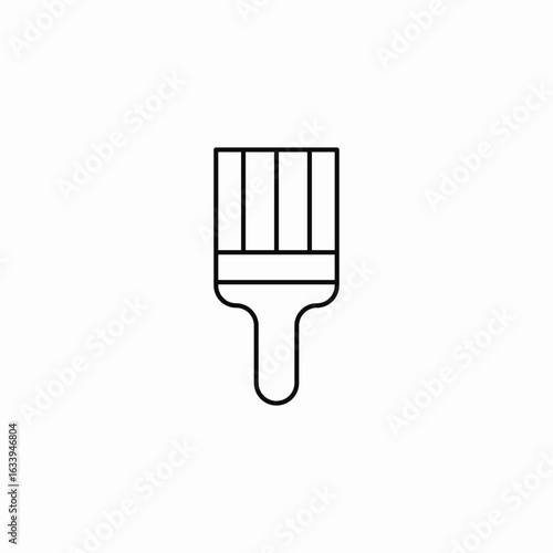 paintbrush art tool icon sign vector