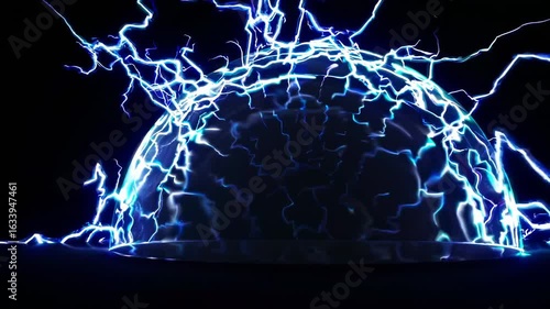 Lightning Bolts Emanating from a Hemisphere – Electric Energy VFX