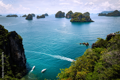 Foto tropical landscape of hong island in krabi, thailand