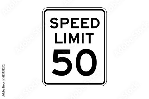 Printable traffic sign illustration of driving speed limit 90, bold number ninety speed limit sign, road safety symbol, transparent PNG and vector graphic design