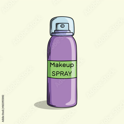 Illustration of Makeup Spray Bottle