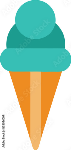 glace cône dessert délicieux illustration isolé
