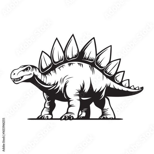 A powerful and impressive T-Rex vector illustration, depicting the prehistoric dinosaur with realistic and dynamic details.