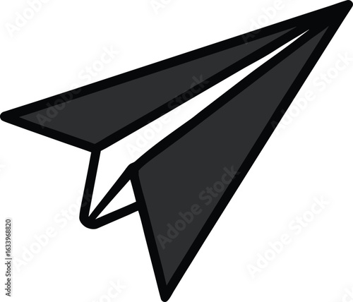 Une illustration en 3-d de papier origami d'un élève avec des bouchons de diplômé et un avion symbolise la réussite de l'enseignement