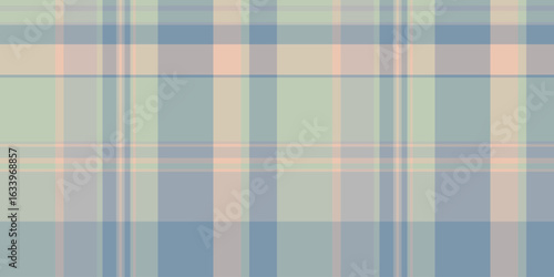 Relief tartan textile fabric, refresh vector seamless plaid. Paint pattern texture background check in pastel and grey colors.