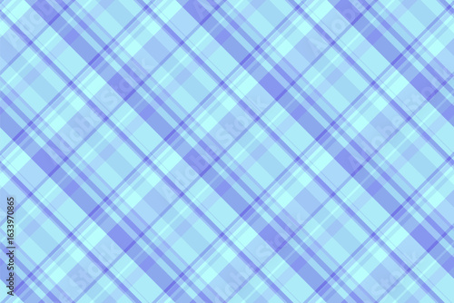 Stitch textile background tartan, uk texture fabric check. Complexity seamless pattern plaid vector in blue and light colors.