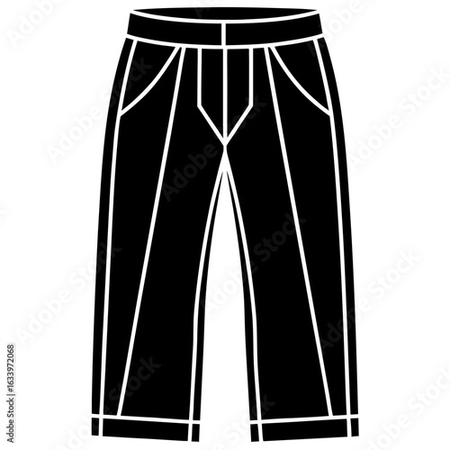 Minimal Panel Pants Vector