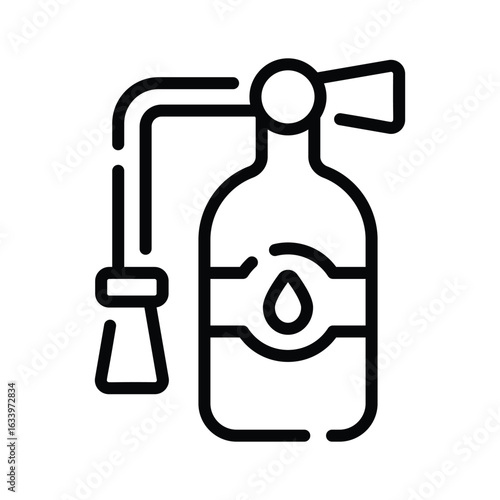 Extinguisher icon designed in line style, ready for premium use