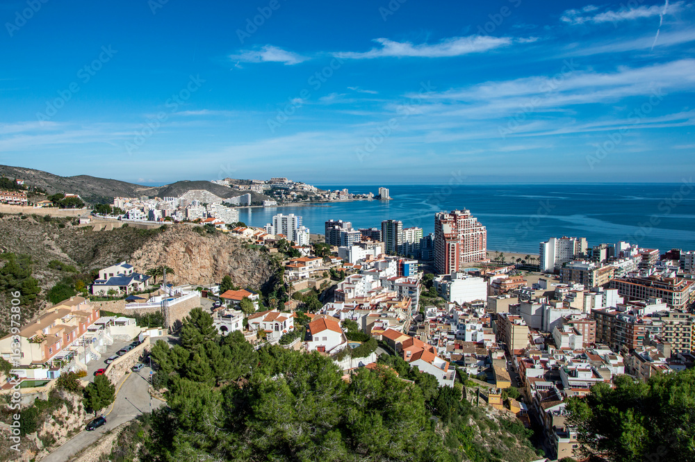 Fototapeta premium panorámica de Cullera tomada desde el castillo 