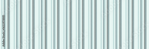 Border vertical lines vector, anniversary seamless textile background. Direct texture pattern fabric stripe in white and cyan colors.