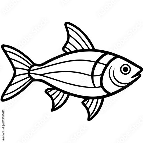 Neon Tetra Minimal Vector