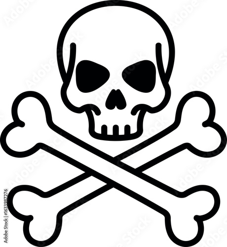 Skull and crossbones icon