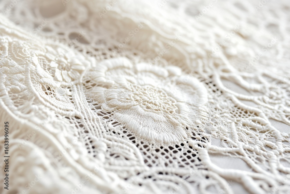 Obraz premium Intricate Lace Patterns with Delicate Texture for Fashion and Design Projects