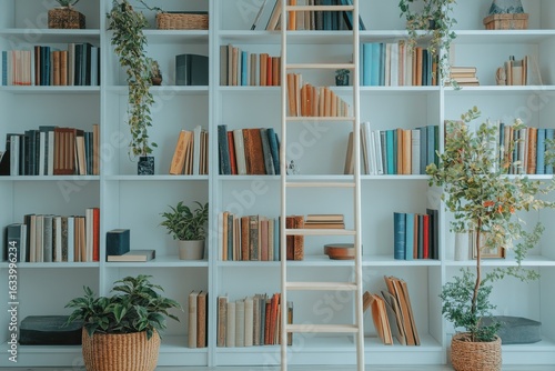 Stylish Urban Chic Ladder Bookshelves for Modern Home Decor