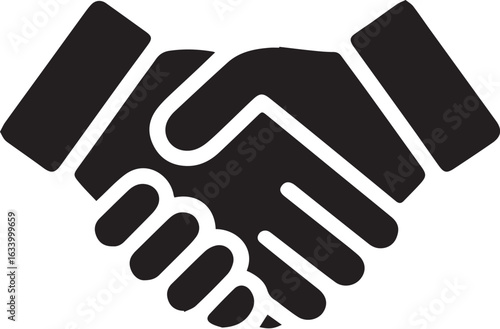 Handshake symbol representing agreement and partnership business deal