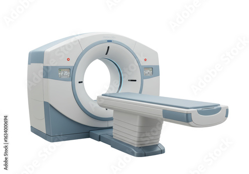 Isolated Modern CT Scanner Machine for Medical Imaging