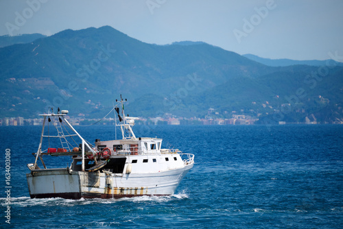 fishing boat in the sea