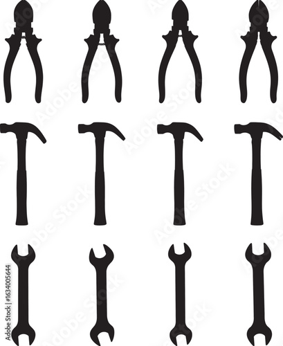 Hand Tools Silhouette Set
