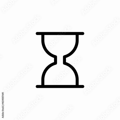 hourglass time symbol icon sign vector