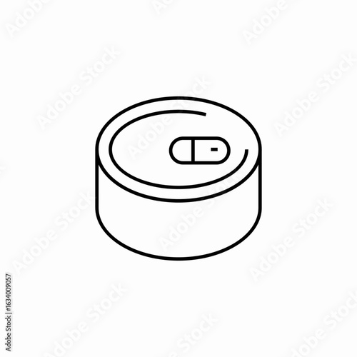 pull tab can icon sign vector