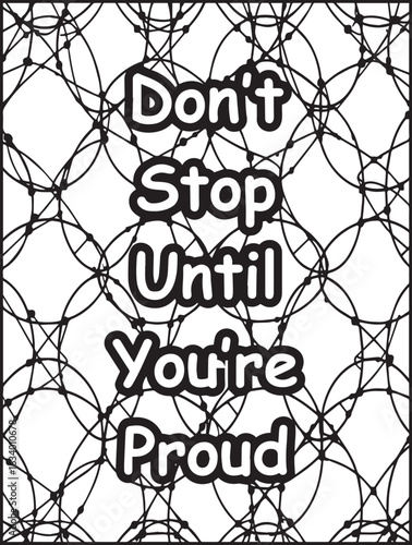 Motivational coloring page: Printable Mosaic pattern to color: Good vibes quote to color for kids and adults